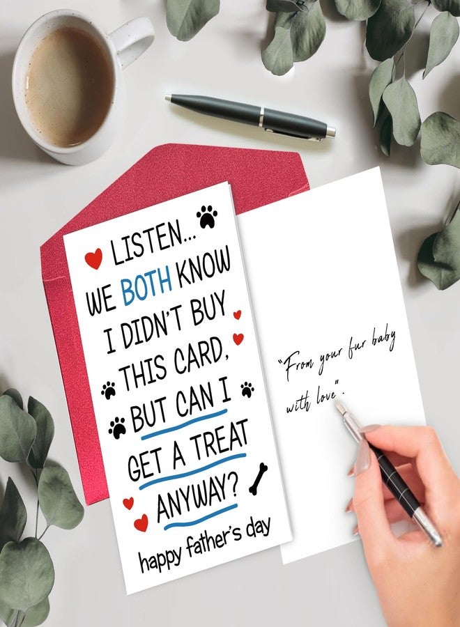 NewEleven Father's Day Gifts, Dog Dad Gifts For Men, Unique Dads Gift For Father's Day, Cute Fathers Day Card From Dog, Puppy For Men Husband - Greeting Card - Image 3
