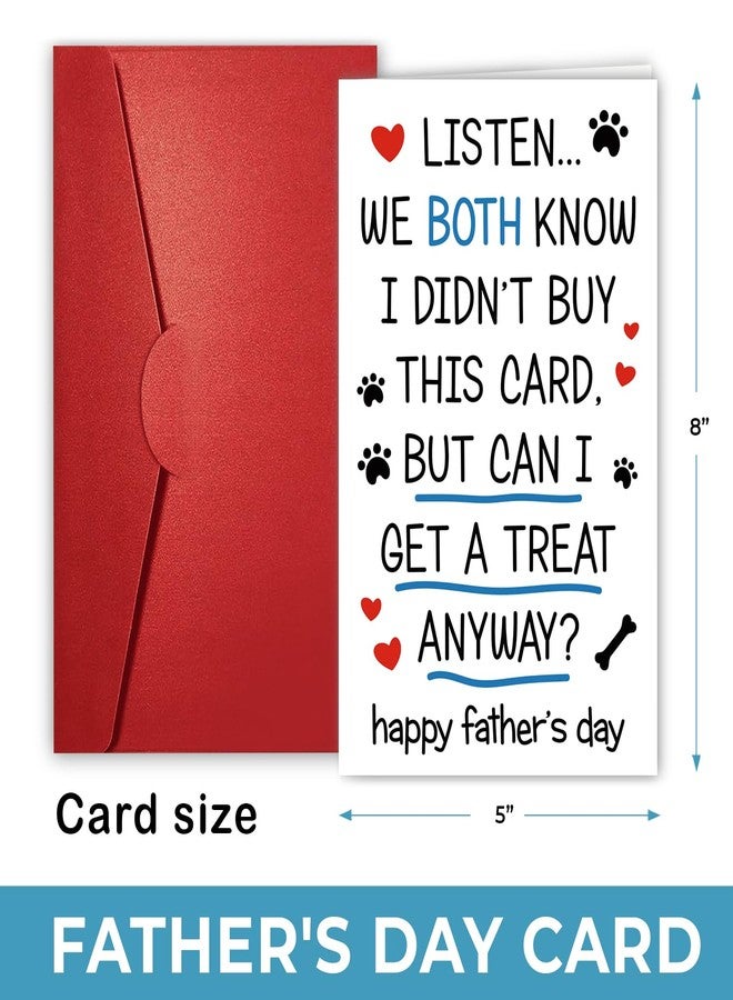 NewEleven Father's Day Gifts, Dog Dad Gifts For Men, Unique Dads Gift For Father's Day, Cute Fathers Day Card From Dog, Puppy For Men Husband - Greeting Card - Image 2