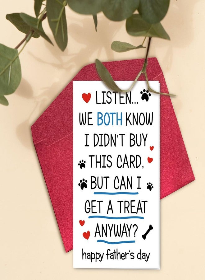 NewEleven Father's Day Gifts, Dog Dad Gifts For Men, Unique Dads Gift For Father's Day, Cute Fathers Day Card From Dog, Puppy For Men Husband - Greeting Card - Image 4
