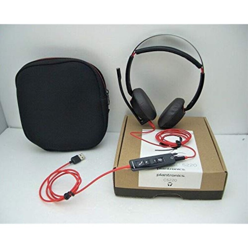 Poly Plantronics - Blackwire C5220 - Wired, Dual-Ear Stereo Headset with Boom Mic - USB-A, 3.5 mm to connect to your PC, Mac, Tablet and/or Cell Phone - Image 2