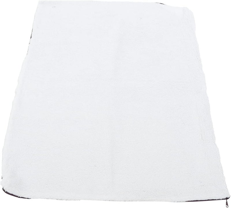 Pwshymi Pet Heating Pad Insulated Warm Blanket for Dog Kennel,Non Slip Detachable Pet Mat for Winter, White Velvet Pad for Dog, Cat (90X64CM) - Image 1