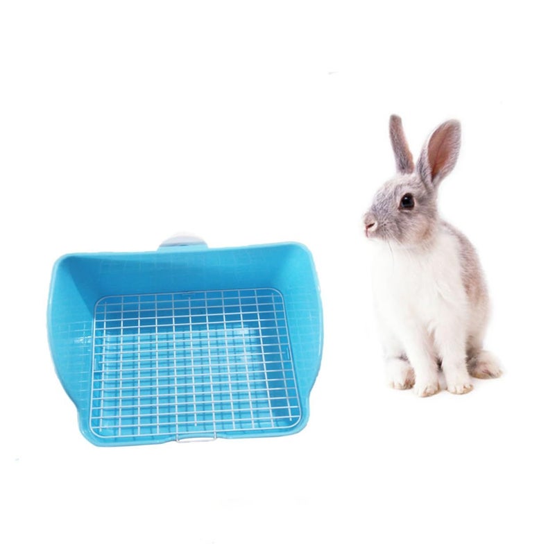 High End Tear Resistant Rabbit Toilet Training Tray Potty Box Cage Grey - Image 2