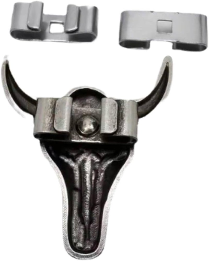 COOLLA Bolo Tie Tips Replacement End Caps 8 Pack, Antique Silver Tone,Antique Bronze - Image 5