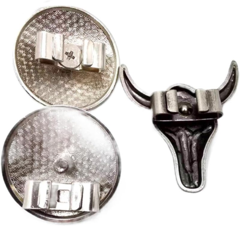 COOLLA Bolo Tie Tips Replacement End Caps 8 Pack, Antique Silver Tone,Antique Bronze - Image 2
