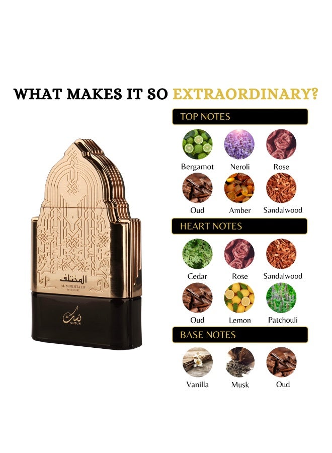 Nusuk Al Mukhtalif Signature Edp - 100ml For Men - Image 3