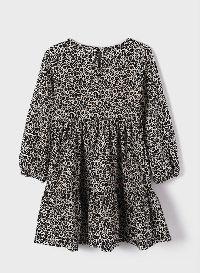 LC WAIKIKI Girl Dress Crew Neck Long Sleeve  - Image 2
