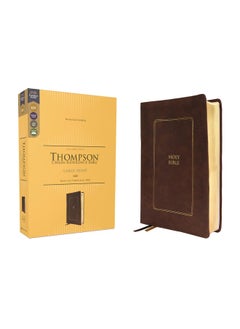 KJV, Thompson Chain-Reference Bible, Large Print, Leathersoft, Brown, Red Letter, Comfort Print  - Image 1