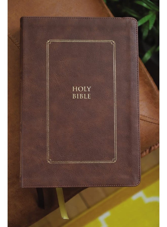 KJV, Thompson Chain-Reference Bible, Large Print, Leathersoft, Brown, Red Letter, Comfort Print  - Image 2