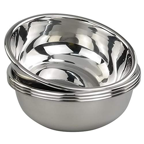 Doryh 18/10 Stainless Steel Mixing Bowls, Nesting Bowls for Meal Prep, Serving, Baking, Set of 4 - Image 1