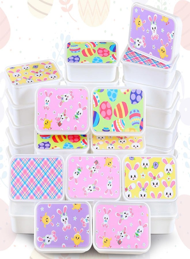 Blushtier 50 Pack Food Prep Containers with Lids 25 oz Meal Packaging Containers Plastic Cookie Boxes Reusable for Holiday Goodie Container or Exchange Gift Giving 10 Designs - Image 1