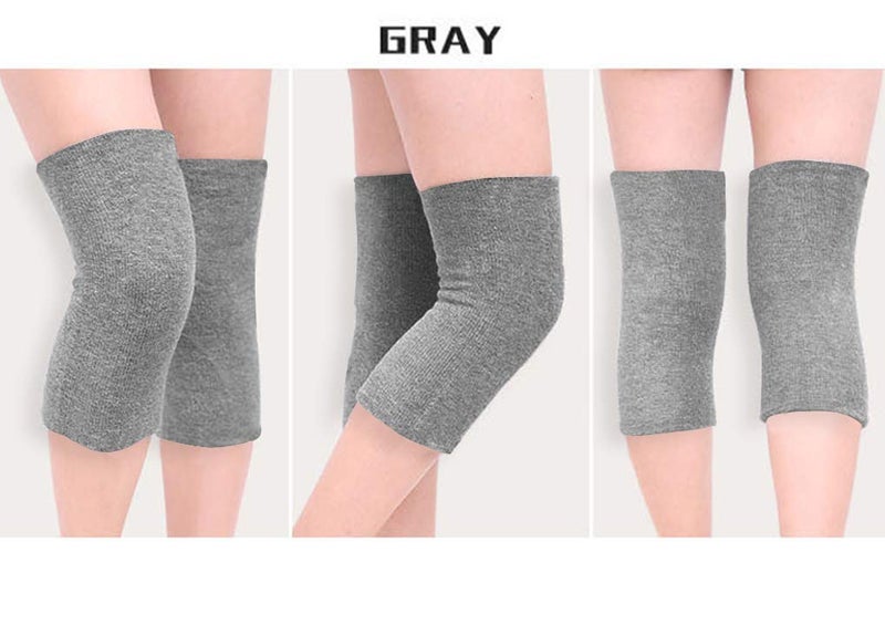 Holiberty Winter Cotton Non-Slip Soft Thermal Knee Pad Breathable Warm Leg Sleeves Kneelet Support Elastic Knee Brace Leg for Men Women Cycling Ski Running Dancing Gym Yoga Fitness Arthritis Tendonitis,1 Pair - Image 3