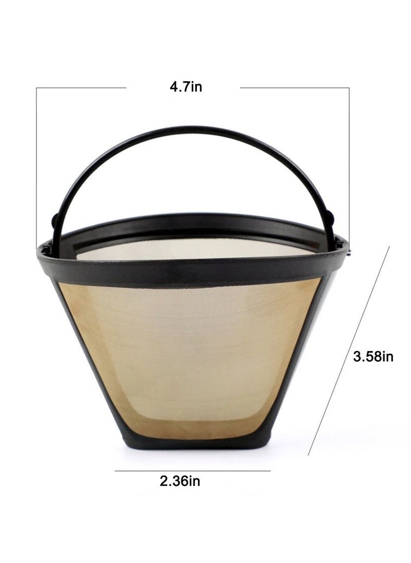 ULHYC - Reusable Coffee Filters, Permanent Replacement Coffee Filters with Stainless Steel Mesh Fit for Coffee Maker Filter and Brewers (2Pcs Pack) - Image 1