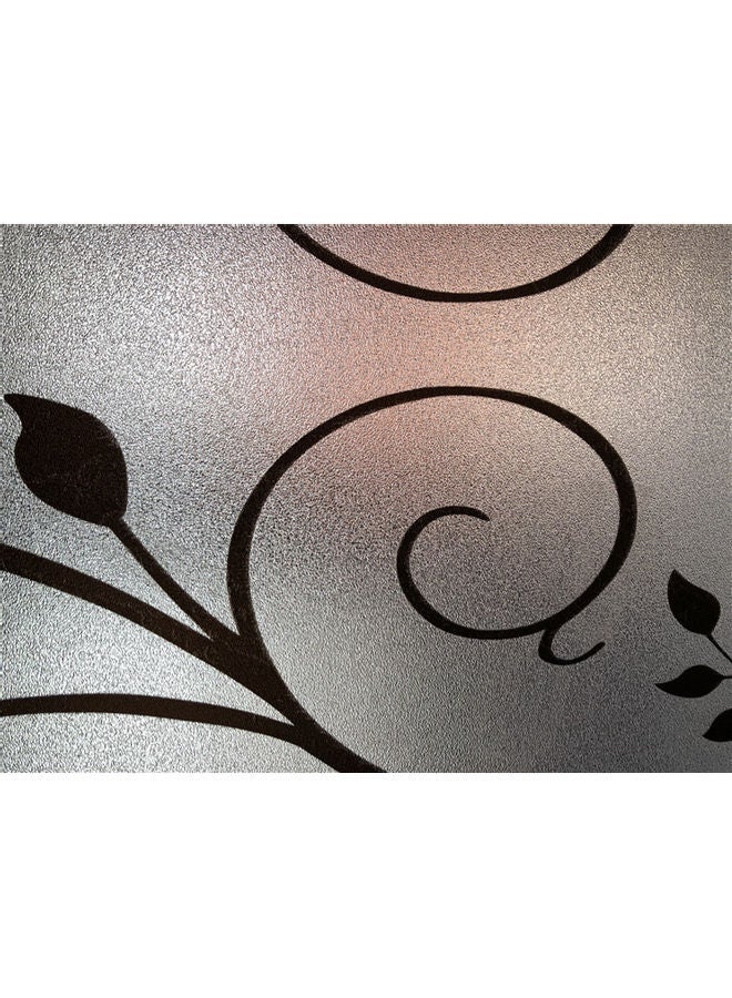 NIBEMINENT Glue Static Decorative Window Film Sticker Clear/Black - Image 3