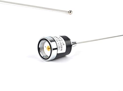 HYS Amateur Pre-Tuned Dual-Band VHF/UHF Dual Band NMO Antenna for 2m 70cm Mobile Radios W/Magnetic Base 5M(16.4ft) RG58 Cable PL-259 UHF Mag Mount - Image 4
