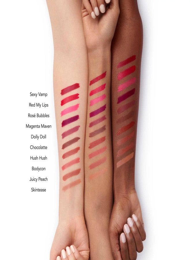 BUXOM Full-On Plumping Satin Lipstick, Juicy Peach - Image 4