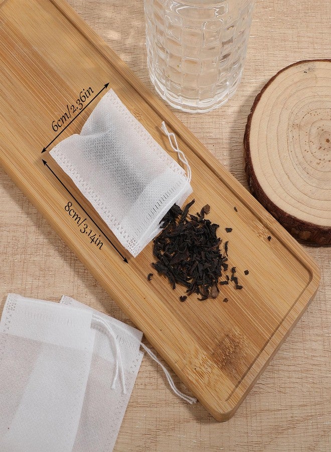 Zelphvt 100 Pcs Loose Tea Bags Leaf Tea Disposable Empty Teas Bags with String DIY Fillable Teas Bag for Coffee Spice 3.15✕2.4 Inch - Image 5