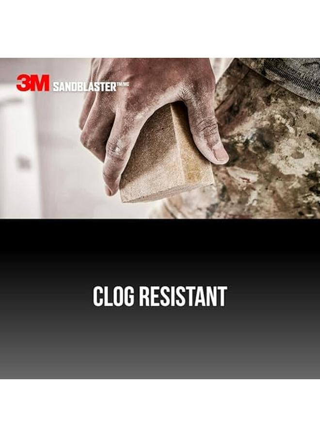 3M Sandblaster Dual Angle Sanding Sponge Gold 4.5 Inch X 2.5 Inch X 1 Inch 220 Grit 3 Pack - Image 4