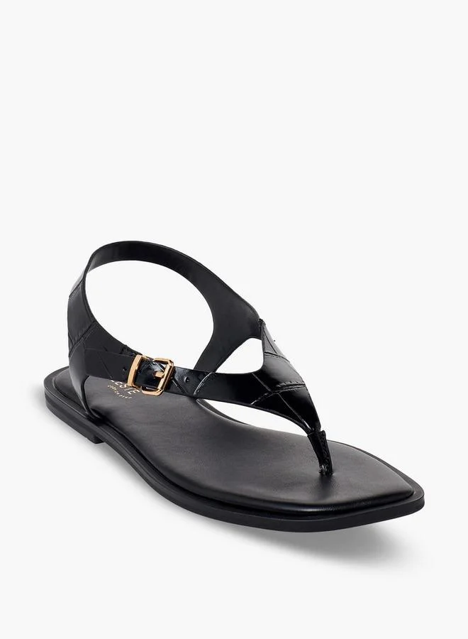 Celeste Women Textured Buckle Strap Sandals