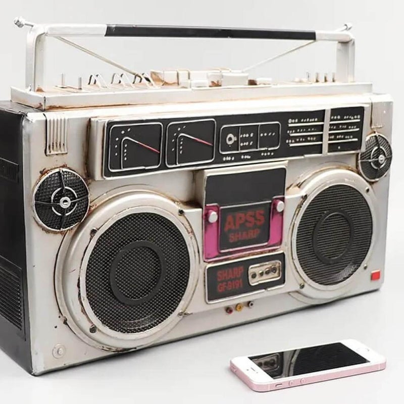 SHARP Decor Vintage Metal Radio Cassette - Image 2