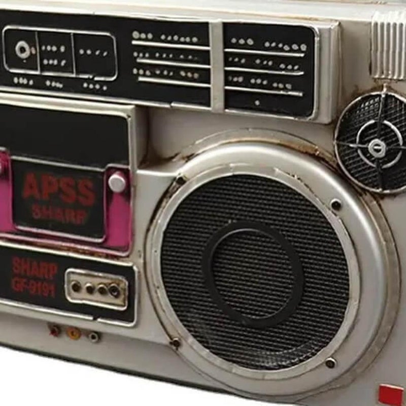 SHARP Decor Vintage Metal Radio Cassette - Image 4