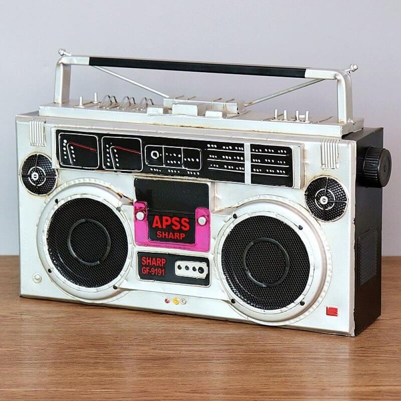 SHARP Decor Vintage Metal Radio Cassette - Image 3