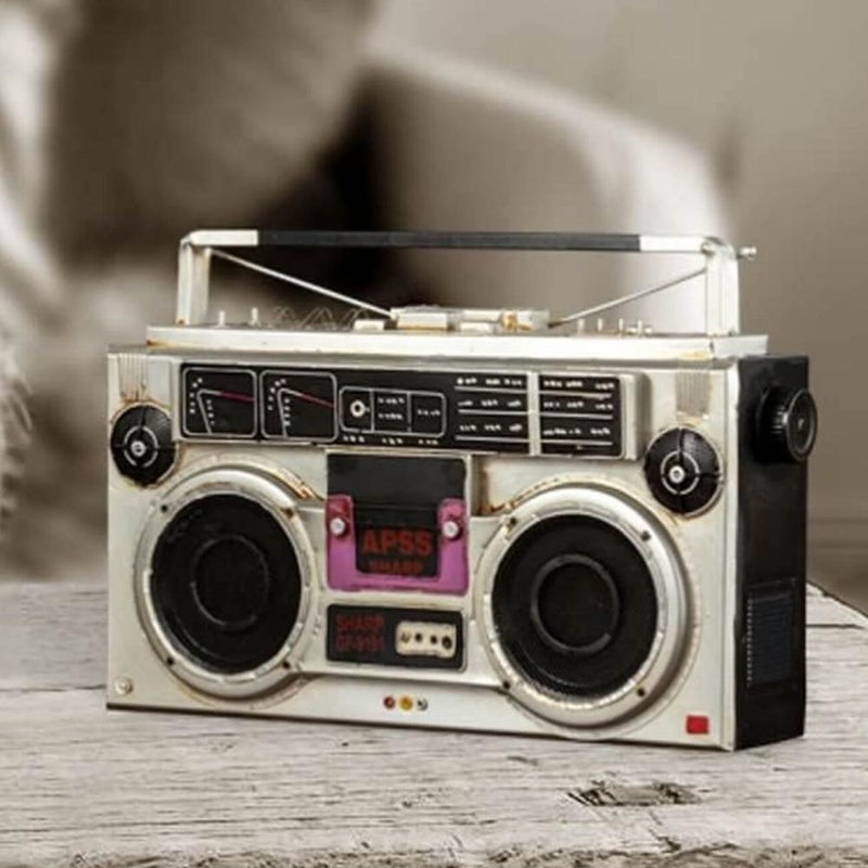 SHARP Decor Vintage Metal Radio Cassette - Image 1