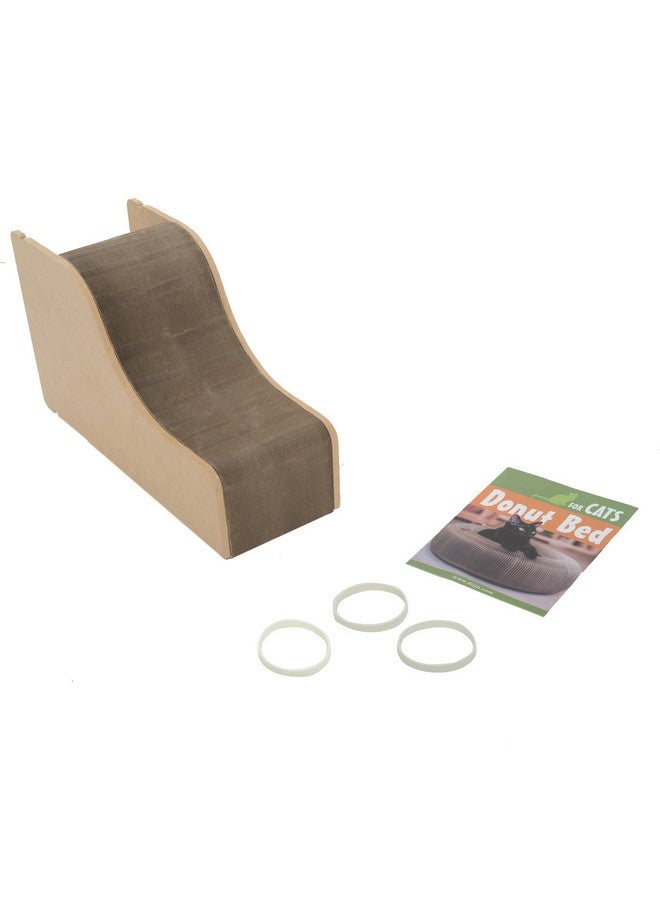 Elegant Home Fashions Elegant Home Fashions Cat Donut Bed Recycle Cardboard, Brown, 22.8"x 6.7" (DJ-CBD01001) - Image 3