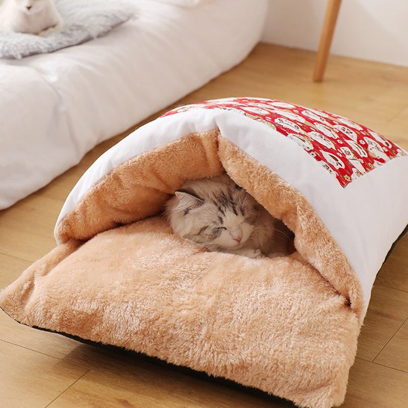 Japanese Style Lamb Cashmere Pet Bed Washable Warm Pet Kennel Cushion - Image 5