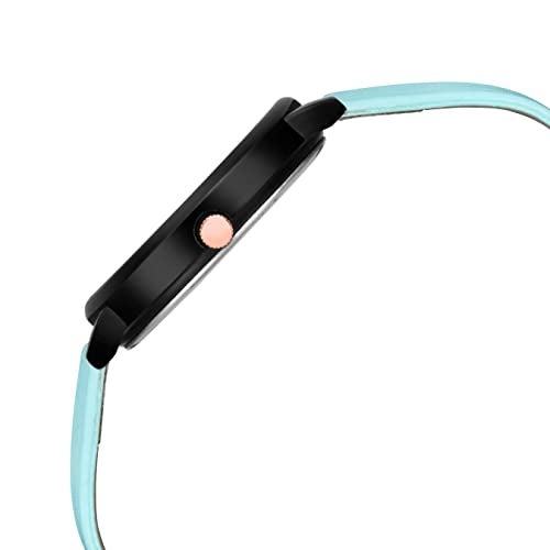 CLOUDWOOD Butterfly Printed Dial Leather Strap Analog Watch For Women And Girls (Sky Blue) - Image 3