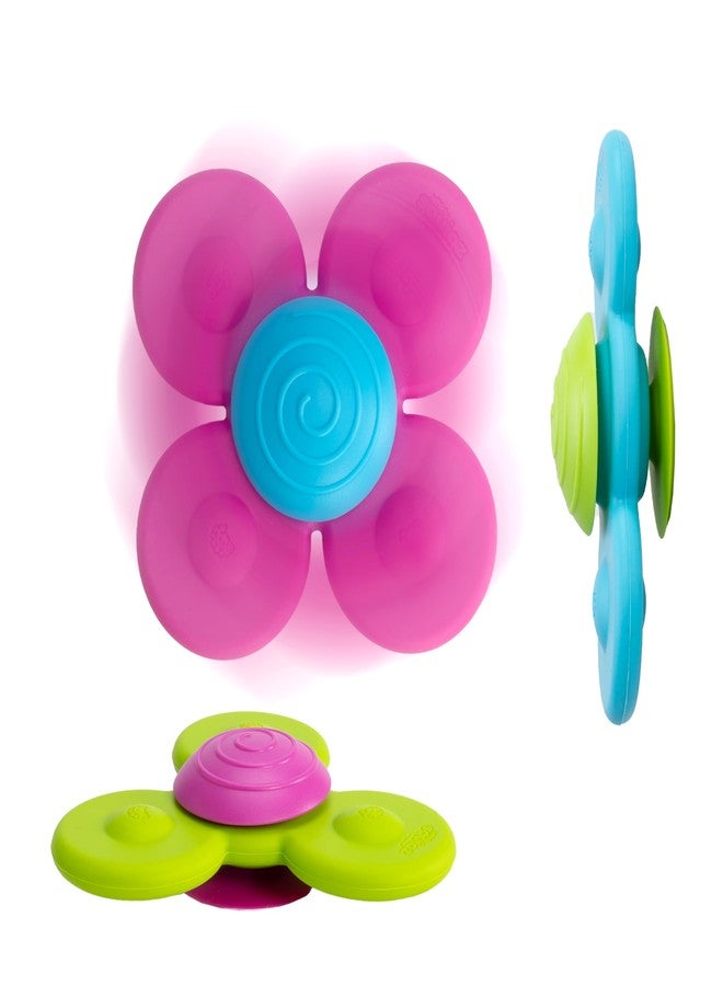Fat Brain Toys Whirly Squigz, Silicone Spinners and Suction Toys for Kids 10 Months and Up - Image 1