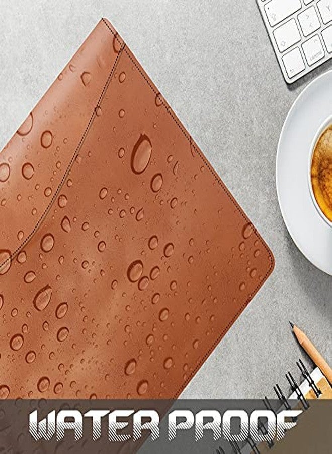 FEDUS Multipurpose Mens & Womens Leatherette Professional File Folders for Certificates, Documents Holder, Document Bag, Portfolio, Executive File Legal Size Documents Holder with 25 Leafs Brown - Image 5