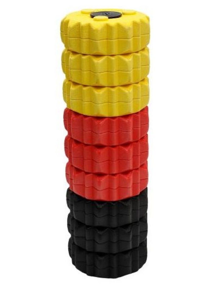 TA SPORT Massage Roller For Yoga Deep Tissue Massage Stretching Physical Therapy Relieve Stress 9 Discs  - Image 2