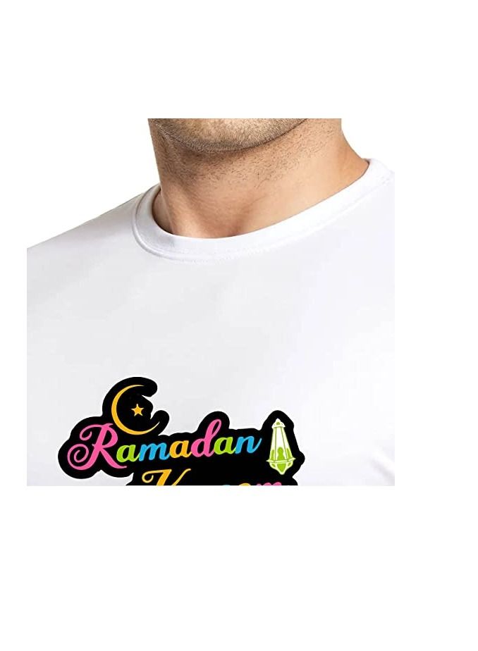PRINTSHOP4ME Ramadan Printed Round Neck Cotton Mens Tshirt Design 1 - Image 4