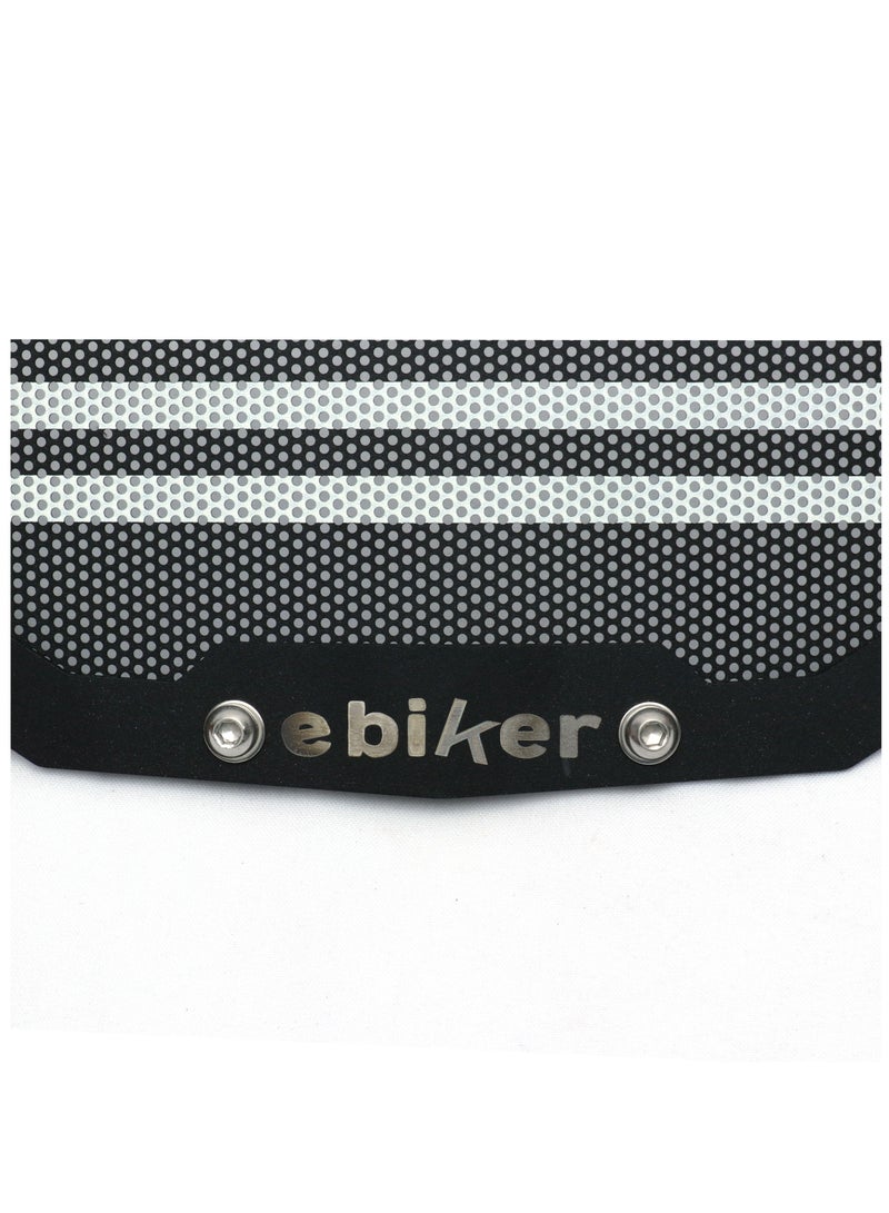 Generic Black Stainless Steel Front Bumper Guard Mesh Grille Grill with US Flag Design, 1 Piece  - Image 4