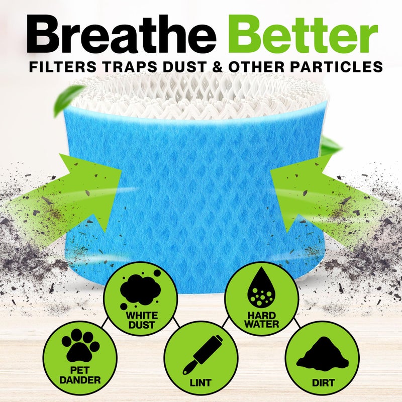 Durabasics 4 Pack of Premium Humidifier Filters Compatible with Honeywell Humidifier Filters HAC-504, HAC-504AW & Honeywell Filter A | Replacement for HCM 350 Filters & Cool Mist Humidifiers - Image 2