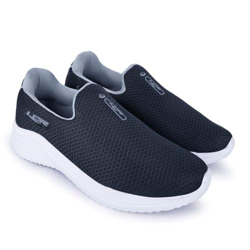 Lancer Mens WONDER-3PRO-DGR-LGR Grey Running Shoe, 8 - Image 1