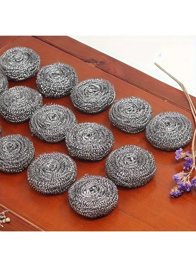 12 قطعة من منظفات الفولاذ المقاوم للصدأ بوزن 0.53 أونصة لتنظيف المطبخ والحمام - Image 2