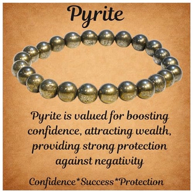 ANAYA AGATE Healing Crystal Bracelet for Women and Men – 8mm Round Beaded Chakra Bracelet for Anxiety Relief – Elastic Adjustable Size Calming Bracelet