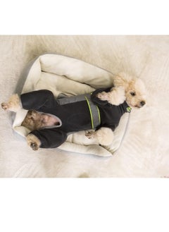 SYOSI Small Dog Winter Coat Warm Small Dog Jumpsuit Plush Fleece Puppy Onesie with Reflective Strips and Adjustable Neckline Waistline Dog Collar Alternatives for Small Medium Dogs Dark Grey S  - Image 5