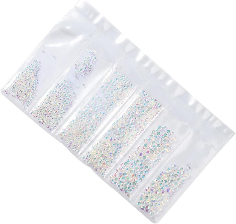KICHOUSE 1364pcs Flat Back Nail Art Rhinestones Size 4-16 Mixed Sizes DIY Manicure Supplies Colorful Crystal Gems for Women Nail Decoration Craft - Image 1
