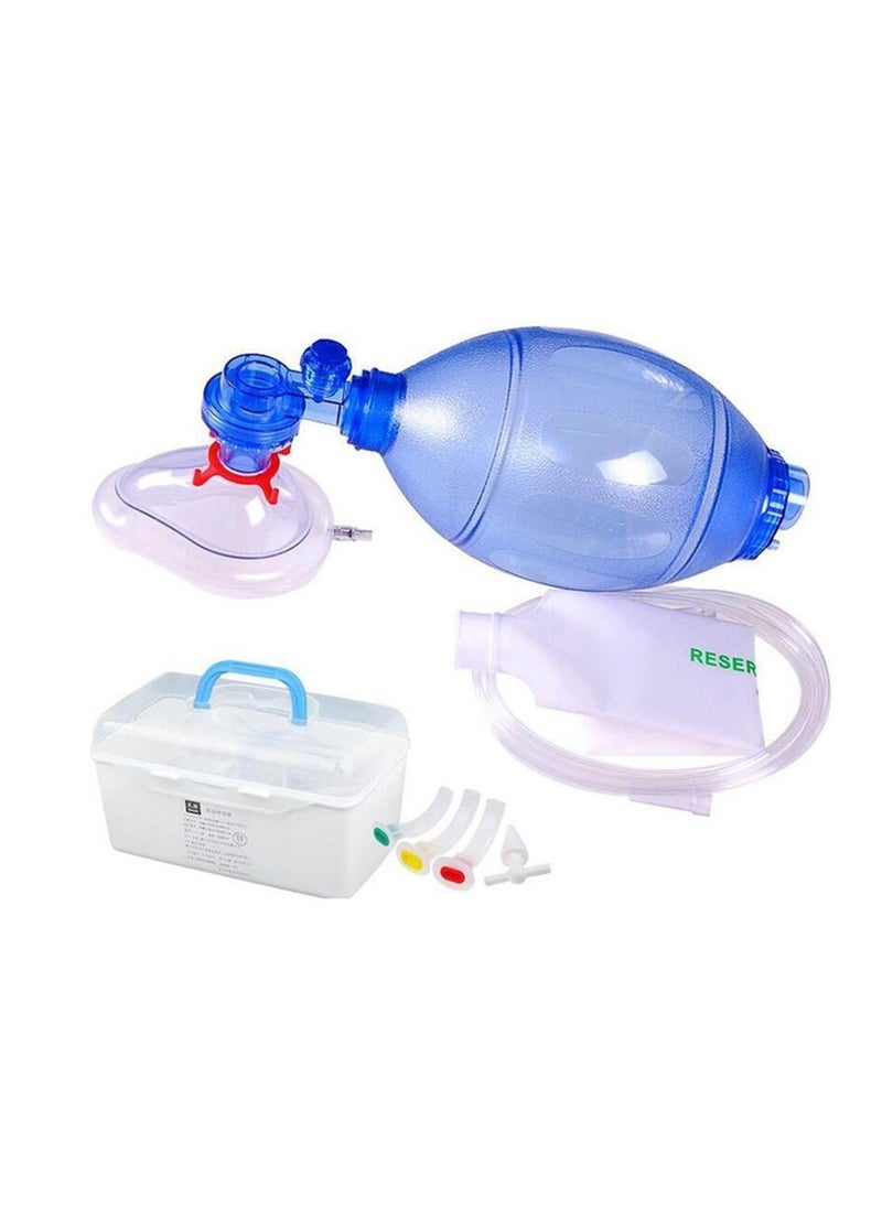 ABRONN Abronn Ambu Bag - Assisted Ventilation Device with One-Way Valve and Adapter for Endotracheal Tube or Mask | Ideal for Medical Professionals, Hospitals, and First Responders | Optional Oxygen Reservoir  - Image 1