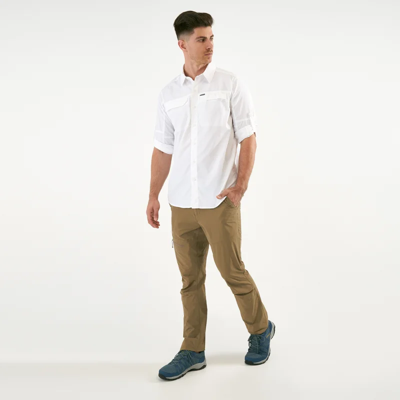 Columbia White Men's Silver Ridge™ 2.0 Long Sleeve Shirt for Men | Best Price UAE