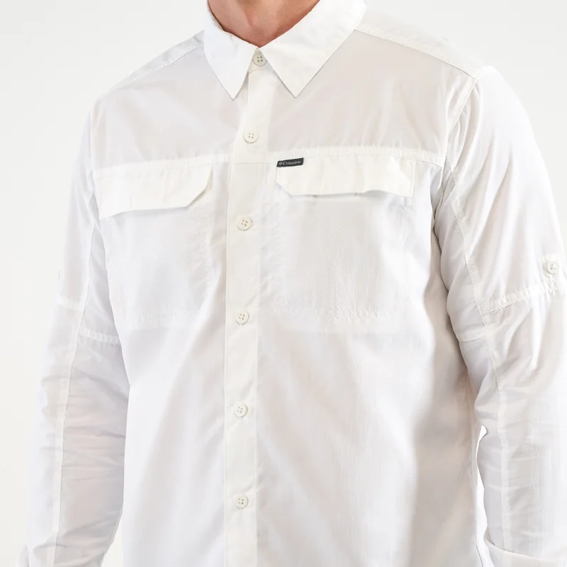Columbia White Men's Silver Ridge™ 2.0 Long Sleeve Shirt for Men | Best Price UAE