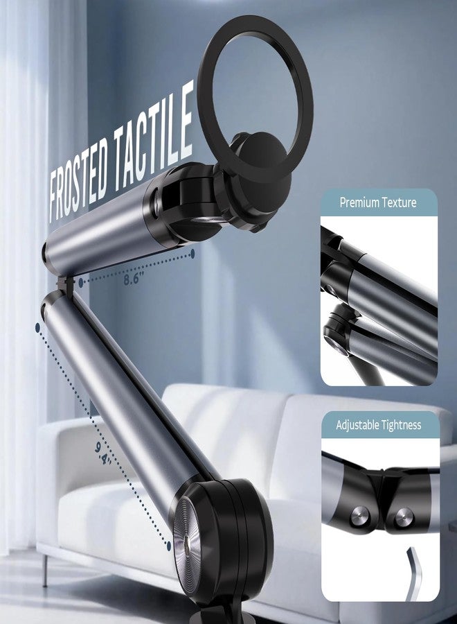 Arsoer Magnetic Phone Stand, Aluminum 55-Inch iPhone Overhead Floor Stand with Adjustable Arm & Remote for Multi-Angle Creative Shooting, Magnetic Stable Stand for iPhone 16 /Huawei/Samsung MT001 - Image 3