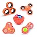 Yrissmiss Fidget Toys Adults Pack 5PcsFidget Spinner with Magnetic Rings GyroFidget Controller Autism Sensory ToysADHD Stress Anxiety Desk FidgetsEaster Basket Stuffers for Kids Teen BoysOR - Image 2