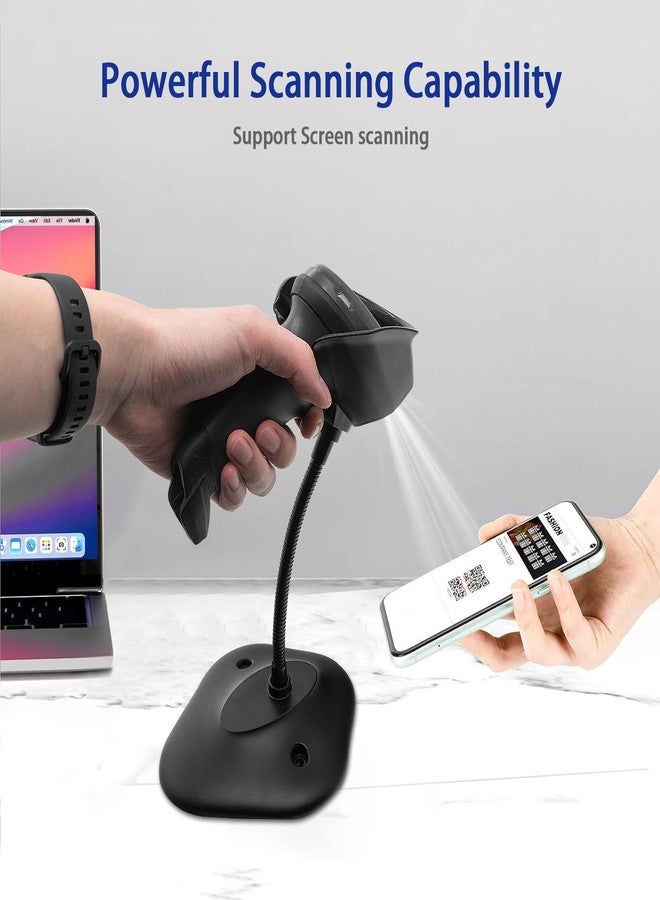 CARPSDZY DS2208 Scanner Bracket Stand for Zebra Symbol DS2208 DS2278 DS4308 DS4608 DS8108 Handheld Barcode Scanner, Adjustable Hands Free Holder for Desk Support (20-71043-04R) - Image 3