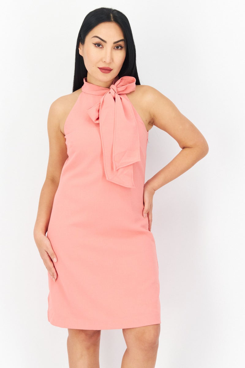 VINCE CAMUTO Women Sleeveless Mini Dress, Coral - Image 1