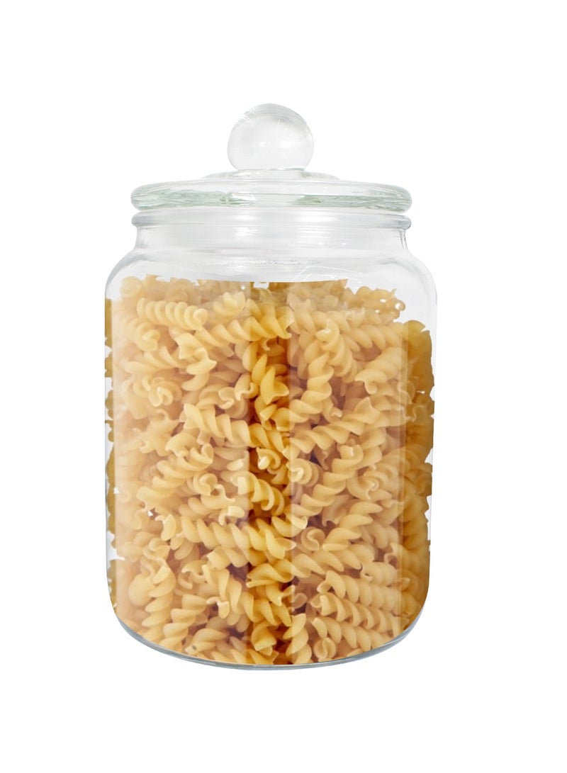 2L Glass Storage Jar with Airtight Lid, Transparent, Heat and Cold Resistant, Ideal for Storing Nuts, Cereal, Tea, and Candies - Image 3