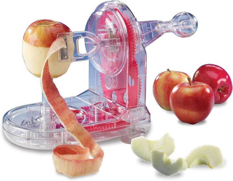 Starfrit Apple Peeler - Easily Peels All Types of Apples - Spring Loaded Arm Adapts to Various Shapes - Bonus Apple Corer - Image 1