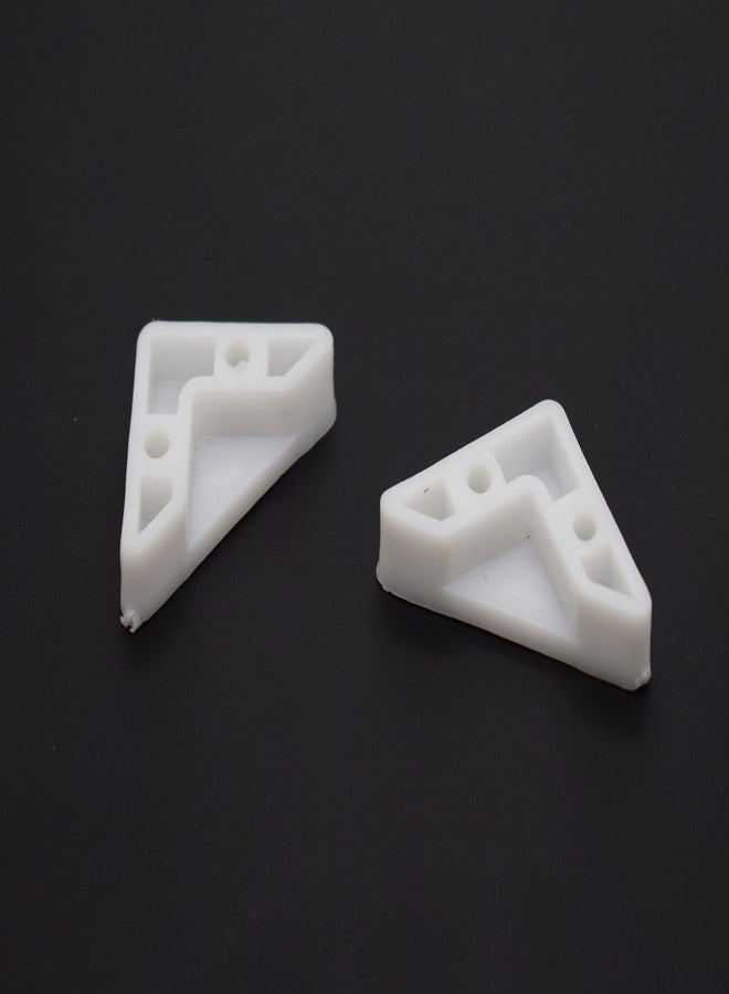 RAB Glass Corner Protector PVC, for Glass Table, Bed Corners, Furniture Corner Guard (Code- PVC Gls Corner Milky, Color- White, Size- 5 mm, Pack of 2 pcs) - Image 1